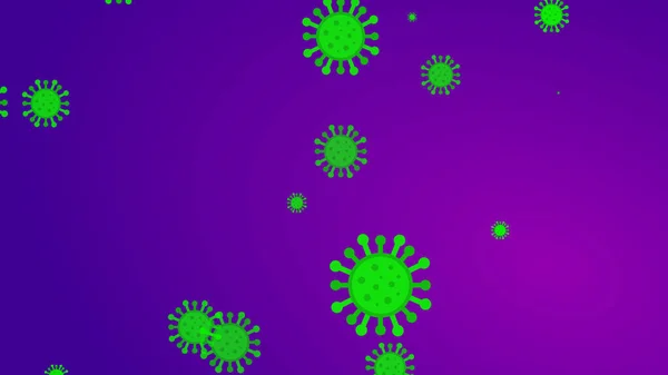 Coronavirus Sfondo Banner Modello Abstract Healthcare Concetto Illustrazioni Covid — Foto Stock