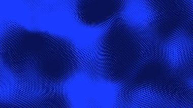 Nokta mavi dalga ışık ekran gradyan doku arkaplanı. Soyut teknoloji büyük veri dijital arkaplanı. 3d oluşturma.