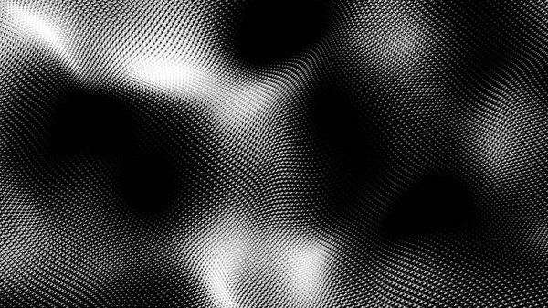 Nokta beyaz dalga teknolojisi dokusu. Soyut büyük veri dijital konsepti. 3d oluşturma.