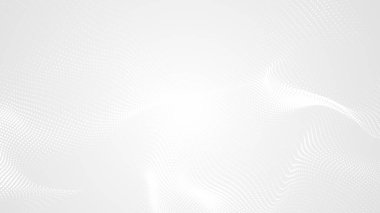 Nokta beyaz dalgalı ışık teknolojisi dokusu arka plan. Soyut büyük veri dijital konsepti. 3d oluşturma.