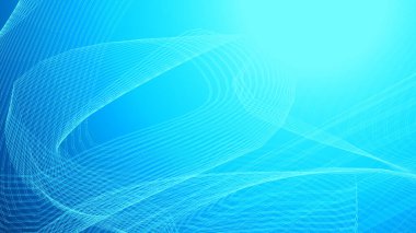 Nokta mavi dalga parlak ekran gradyan doku arkaplanı. Soyut teknoloji büyük veri dijital arkaplanı. 3d oluşturma.