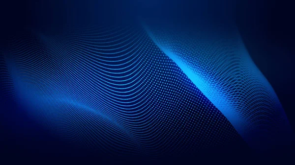 Punkt Blaue Welle Lichtbildschirm Farbverlauf Textur Hintergrund Abstrakte Technologie Big — Stockfoto