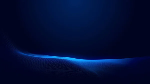 Ponto Azul Onda Luz Tela Gradiente Textura Fundo Abstrato Tecnologia — Fotografia de Stock