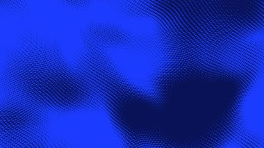 Nokta mavi dalga ışık ekran gradyan doku arkaplanı. Soyut teknoloji büyük veri dijital arkaplanı. 3d oluşturma.