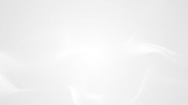 Nokta beyaz dalgalı ışık teknolojisi dokusu arka plan. Soyut büyük veri dijital konsepti. 3d oluşturma.