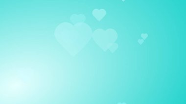 Tıbbi sağlık yeşili, mavi kalp desenli geçmiş. Soyut sağlık teknolojisi ve bilim konsepti.