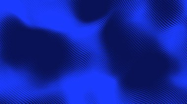 Nokta mavi dalga ışık ekran gradyan doku arkaplanı. Soyut teknoloji büyük veri dijital arkaplanı. 3d oluşturma.