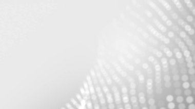 Nokta beyaz dalgalı ışık teknolojisi dokusu arka plan. Soyut büyük veri dijital konsepti. 3d oluşturma.