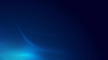 Nokta mavi dalga ışık ekran gradyan doku arkaplanı. Soyut teknoloji büyük veri dijital arkaplanı. 3d oluşturma.