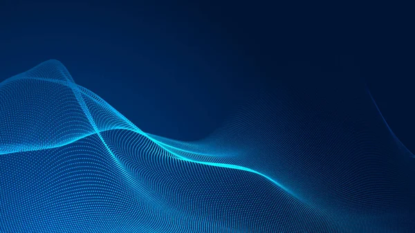 Punkt Blaue Welle Lichtbildschirm Farbverlauf Textur Hintergrund Abstrakte Technologie Big — Stockfoto