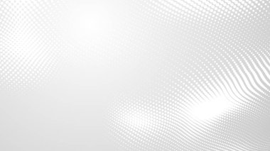 Nokta beyaz dalgalı ışık teknolojisi dokusu arka plan. Soyut büyük veri dijital konsepti. 3d oluşturma.