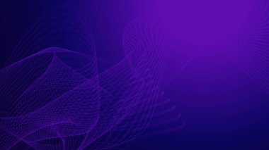 Nokta mor dalga çizgisi ışık eğimli koyu arkaplan. Soyut teknoloji büyük veri dijital arkaplanı. 3d oluşturma.