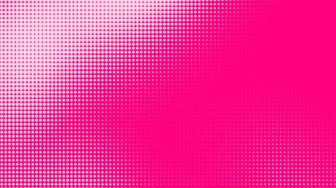 Nokta pembe desenli gradyan arkaplan. Soyut illüstrasyon pop sanat yarım ton ve retro tarzı. yaratıcı tasarım sevgililer günü konsepti,