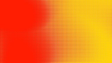 Noktalar yarım ton turuncu sarı renk desenli, teknolojik dijital arkaplanlı. Noktalar, yaz arkaplanlı sanat çizgi romanları.. 