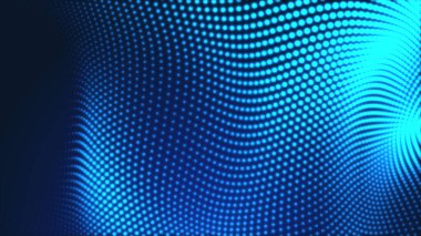 Nokta mavi dalga ışık ekran gradyan doku arkaplanı. Soyut teknoloji büyük veri dijital arkaplanı. 3d oluşturma.