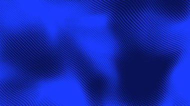 Nokta mavi dalga ışık ekran gradyan doku arkaplanı. Soyut teknoloji büyük veri dijital arkaplanı. 3d oluşturma.