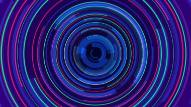 Mavi neon ışık teknolojisi. Yüksek teknoloji karanlık arka plan. Soyut grafik dijital gelecek konsept tasarımı.