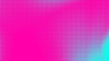 Noktalar yarım ton yeşil pembe renk desenli, teknolojik dijital arka planlı. Noktalar, yaz arkaplanlı sanat çizgi romanları.. 