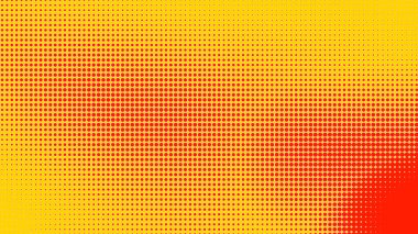 Noktalar yarım ton turuncu sarı renk desenli, teknolojik dijital arkaplanlı. Noktalar, yaz arkaplanlı sanat çizgi romanları.. 