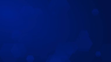 Altıgen geometrik mavi şablon teknolojisi yüksek teknolojili koyu arkaplan. Soyut grafik dijital gelecek bilim konsept tasarımı.