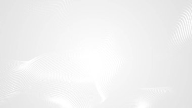 Nokta beyaz dalgalı ışık teknolojisi dokusu arka plan. Soyut büyük veri dijital konsepti. 3d oluşturma.