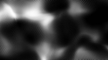 Nokta beyaz dalga teknolojisi dokusu. Soyut büyük veri dijital konsepti. 3d oluşturma.