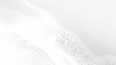 Nokta beyaz dalgalı ışık teknolojisi dokusu arka plan. Soyut büyük veri dijital konsepti. 3d oluşturma.