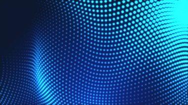 Nokta mavi dalga ışık ekran gradyan doku arkaplanı. Soyut teknoloji büyük veri dijital arkaplanı. 3d oluşturma.
