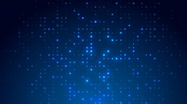 Nokta beyaz desenli ekran ışık eğimli doku arka planına öncülük etti. Soyut teknoloji büyük veri dijital arkaplanı. 3d oluşturma.