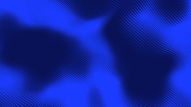 Nokta mavi dalga ışık ekran gradyan doku arkaplanı. Soyut teknoloji büyük veri dijital arkaplanı. 3d oluşturma.