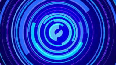 Mavi neon ışık teknolojisi. Yüksek teknoloji karanlık arka plan. Soyut grafik dijital gelecek konsept tasarımı.