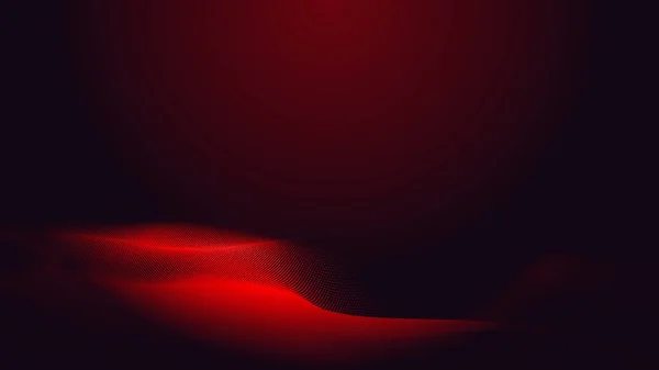 Красно Фиолетовая Волновая Линия Светло Темный Фон Абстрагируясь Технологии Big — стоковое фото