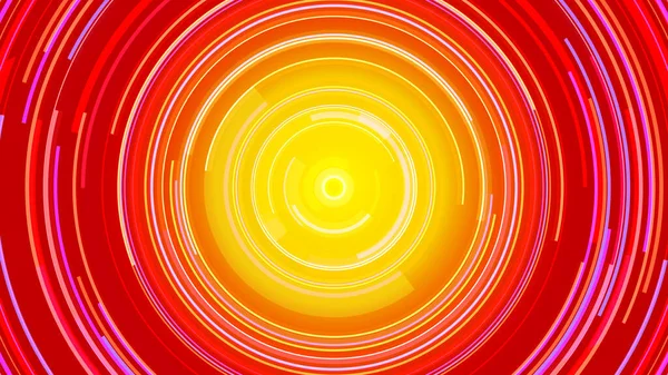 Circle yellow orange neon lines technology Hi-tech blue background. Abstract graphic digital future energy  concept design.