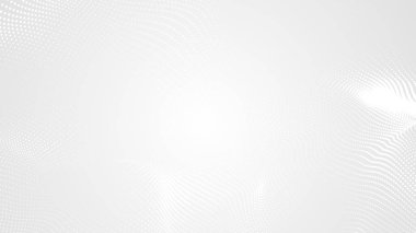 Nokta beyaz dalgalı ışık teknolojisi dokusu arka plan. Soyut büyük veri dijital konsepti. 3d oluşturma.