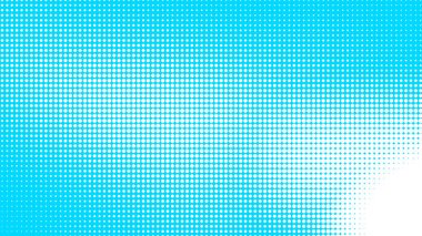 Noktalar yarım ton beyaz mavi renk desenli, teknolojik dijital arka planlı. Noktalar, yaz arkaplanlı sanat çizgi romanları.. 