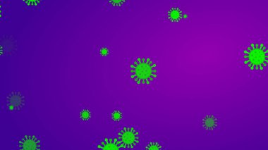 Coronavirus desenli afiş arkaplanı. Soyut sağlık hizmetleri Illustrasyon kavramı COVID-19.