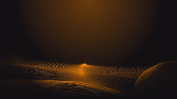 Ponto Laranja Onda Luz Tela Gradiente Textura Fundo Tecnologia Abstrata — Fotografia de Stock