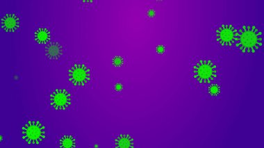 Coronavirus desenli afiş arkaplanı. Soyut sağlık hizmetleri Illustrasyon kavramı COVID-19.