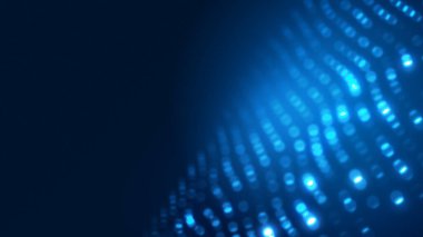 Nokta mavi dalga ışık ekran gradyan doku arkaplanı. Soyut ai teknolojisi büyük veri dijital arkaplanı. 3d oluşturma.