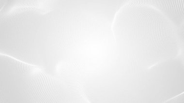 Nokta beyaz dalgalı ışık teknolojisi dokusu arka plan. Soyut büyük veri dijital konsepti. 3d oluşturma.