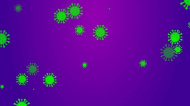 Coronavirus desenli afiş arkaplanı. Soyut sağlık hizmetleri Illustrasyon kavramı COVID-19.