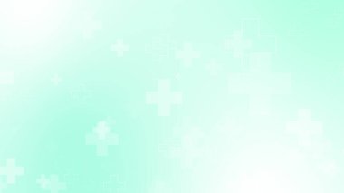 Tıbbi yeşil mavi haç desenli. Soyut sağlık teknolojisi ve bilim konsepti.