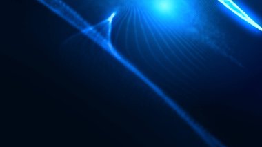 Nokta mavi dalga ışık ekran gradyan doku arkaplanı. Soyut ai teknolojisi büyük veri dijital arkaplanı. 3d oluşturma.