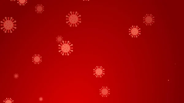 Coronavirus Red Pattern Banner Background Abstract Healthcare Illustrations Concept Covid — Stock Photo, Image
