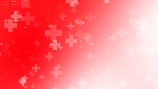 Medical Health Red White Cross Pattern Background Abstract Healthcare Emergency — Stock Photo, Image