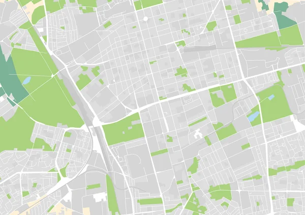 vektör şehir haritası Lodz, Polonya