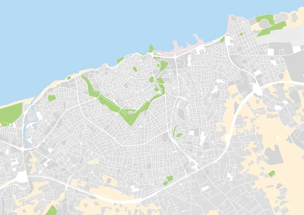 vektör şehir haritası Heraklion, Yunanistan