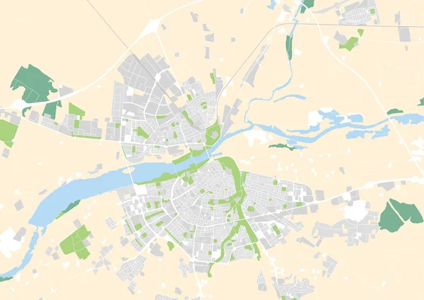 vektör şehir haritası Badajoz, İspanya