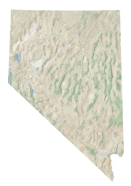 High resolution topographic map of Nevada — Stock Photo, Image