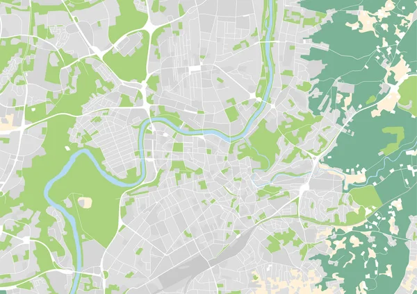 vektör şehir haritası Vilnius, Litvanya